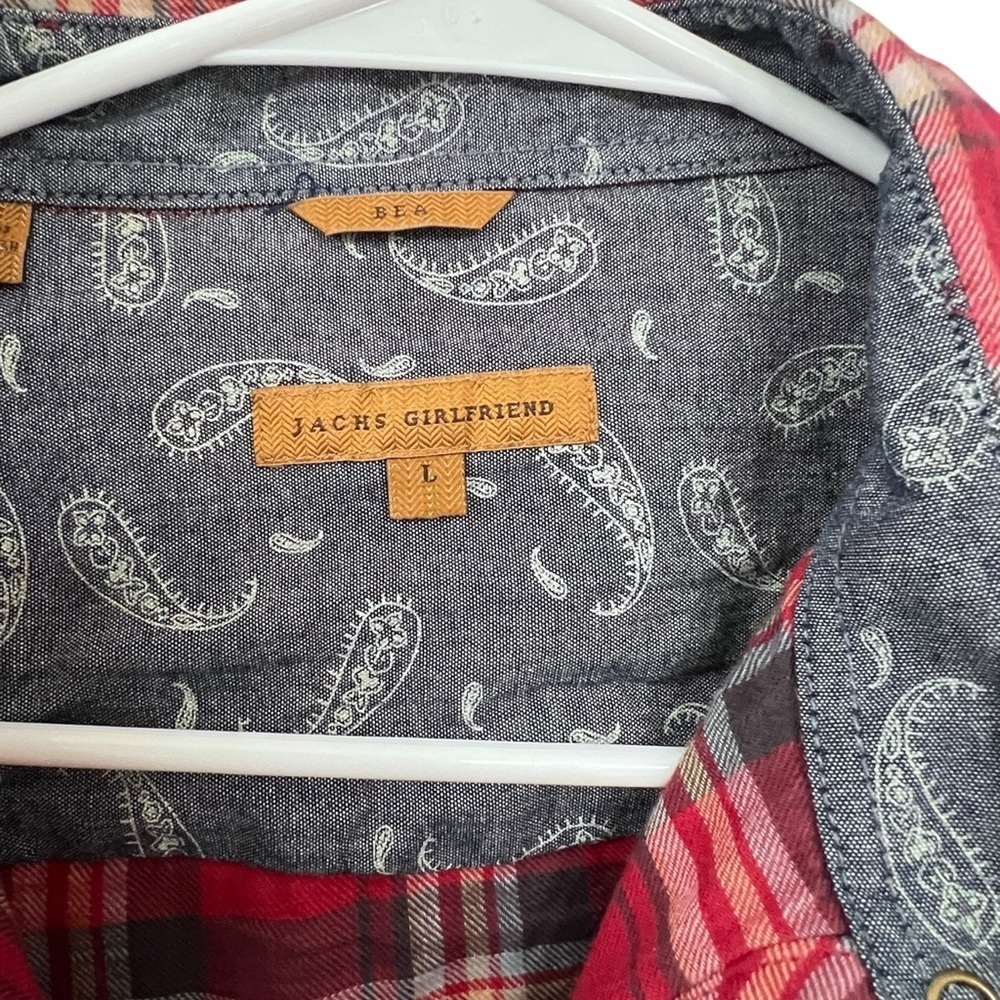 Jach’s Girlfriend Red Plaid Flannel - Picture 2 of 5